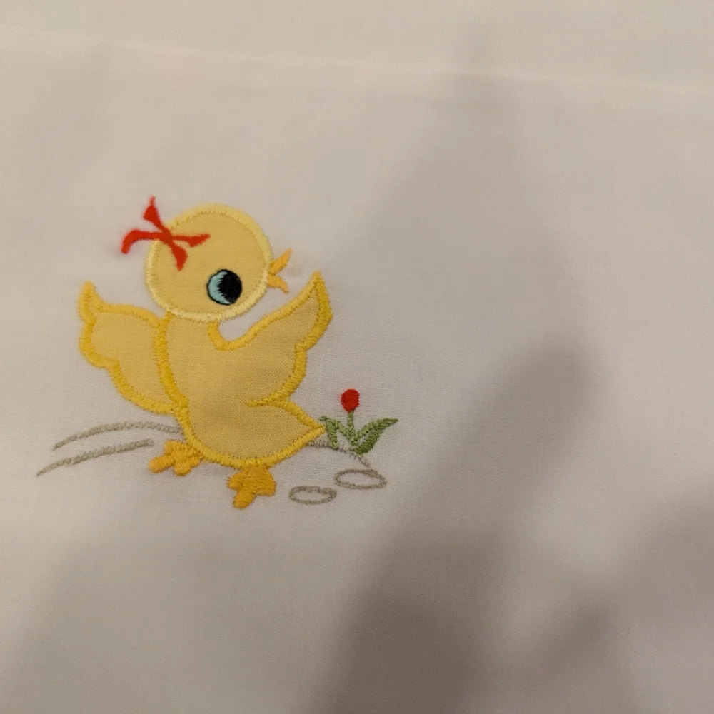 Cute Duck Embroidered Baby Set Bedsheet 53